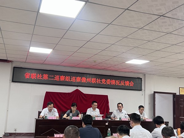 省聯(lián)社第二巡察組向儋州聯(lián)社黨委反饋巡察情況