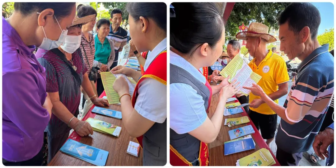 白沙支行開展“權益護航百日行動”客戶接待日